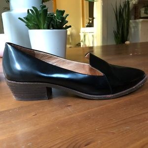 Madewell black leather loafer